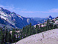 Oldstead Point, near Tenaya Lake, view of Cloud's Rest and Half Dome
